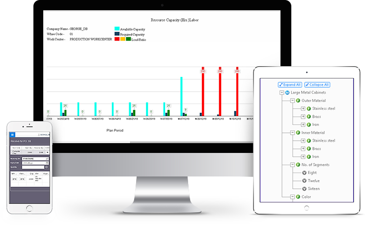User Friendly MRP Software Dashboard