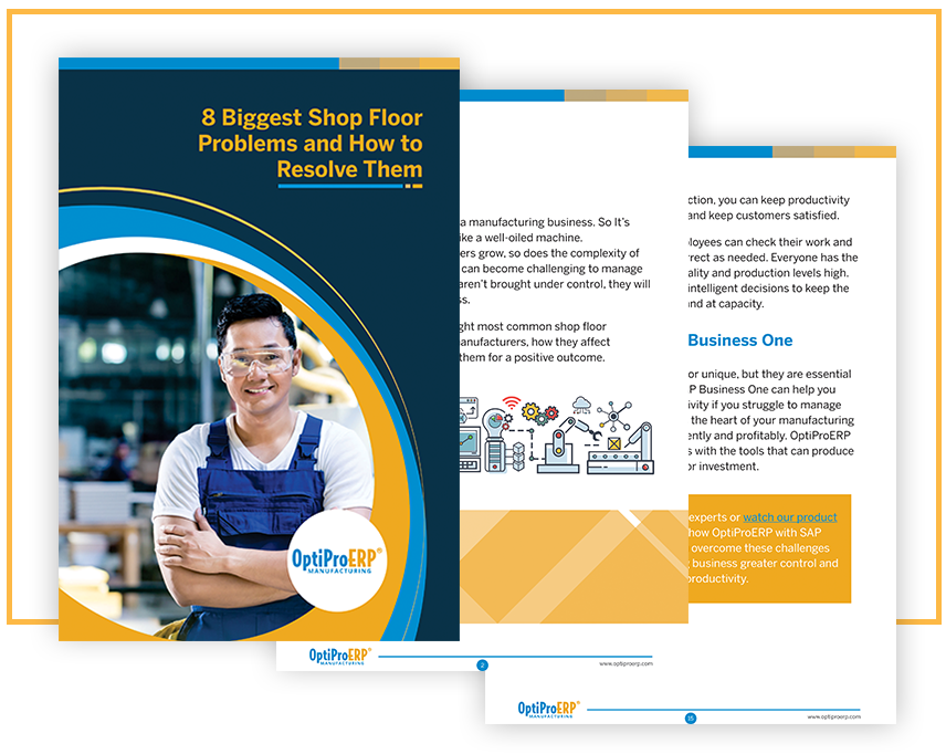 8 Biggest Shop Floor Problems and How to Resolve Them: An eBook for Manufacturers