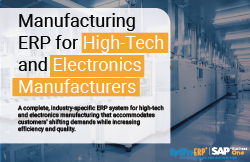 Manufacturing ERP for High-Tech and Electronics Manufacturers