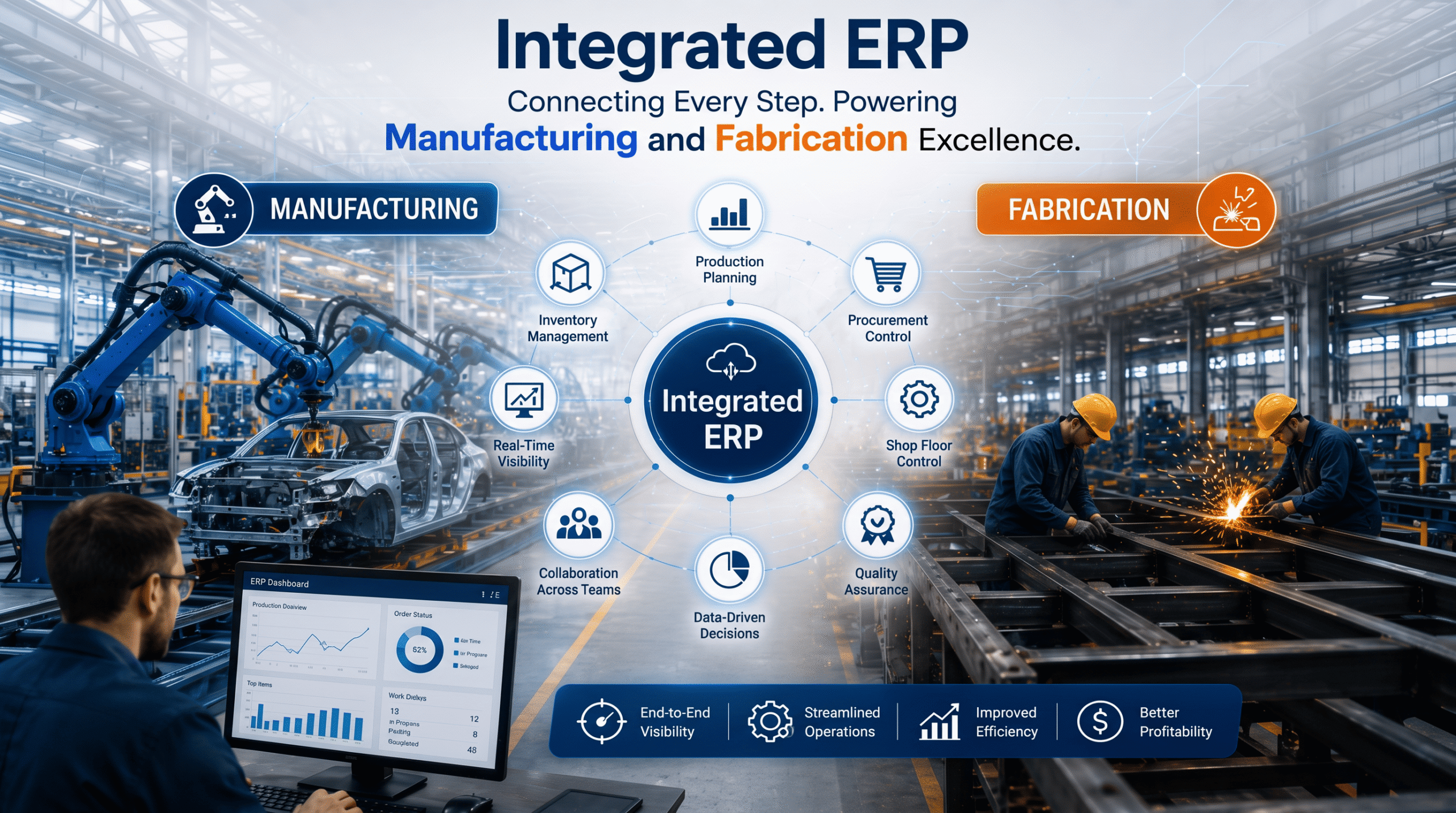 How an Integrated ERP Improves Fabrication & Manufacturing Operations 