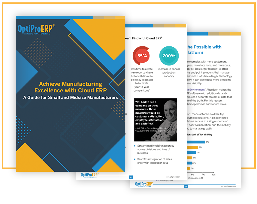 Achieve Manufacturing Excellence with Cloud ERP