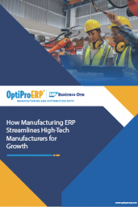 Manufacturing ERP That Empowers High-Tech and Electronics Manufacturers to Excel