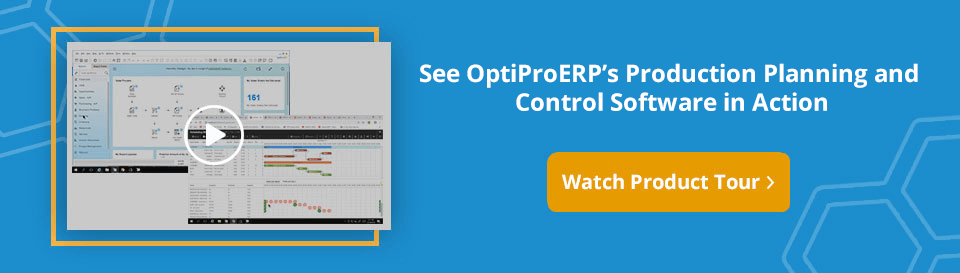 Production planning and control software demo